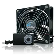 120Mm Computer Fan with AC Plug, Variable Speed Axial Fan Muffin Fan with Contro