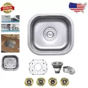 Space-Saving 13"x15" Stainless Steel Undermount Sink with Soundproof Coating