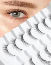 Lashes Wispy False Eyelashes Gradient False Lashes Natural Look Small Lashes Fak