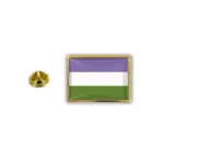 pins pin's flag national badge metal lapel button vest genderqueer rainbow pride