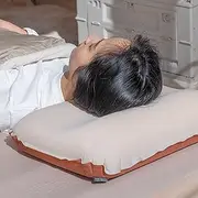 Camping Pillow S e Inflatable Pillow Ultralight Portable Home Office Sleeping Pillow Travel Air Pillow Automatic Inflation Neck Pillow Brown