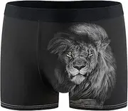 [visesunny] Men's Boxer Briefs Soft and Breathable Underwear with ComfortFlex Waistband Funny Pattern Underpants