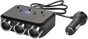Car Splitter Adapter - Charger Splitter Adapter for Car 12V-24V,Caravan, Truck, Bus 3-Socket Converter 3100Ma with Separate Control for Navigator