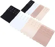 [SAFIGLE] 8pcs Women's Bra Extenders Extension Hooks for Comfortable Fit Bra Extension Buckles (2/4 Hooks) Ideal for Weight Gain and Maternity