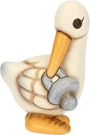 THUN - Stork Cindy with Light Blue Dummy - Ceramic - Collection Bonboniere - 4 x 3.8 x 6.1 cm