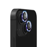 EFM EFSGCLAE6057RBW Camera Lens Armour for iPhone 15/15 Plus, Rainbow Nirvana