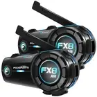 2X FX8 Air Intercom Motorcycle Headset 4Way Bluetooth Helmet Fodsports Type-c FM