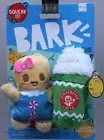 Bark Deck The Howls Ginger & Snappuccino Dog Toy XSmall-Small 0-20 lbs NWT