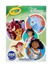 Crayola 288pg Disney Animation Coloring Book with Sticker Sheets, age 3+
