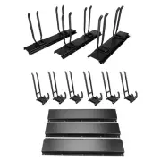 Garage Wall Organizer Shelves Hook Hangers Yard Mop Broom Tool Storage Rack