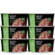 Snapdragon Instant Pho Pack of 6 Authentic Rice Noodle Soup 2.1 Ounce Each
