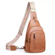 Sling Bag for Women PU Leather Sling Bag Small Crossbody Sling Backpack 2-brown