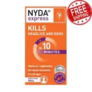 Brauer Nyda Express Kills Nits & Eggs in One 10 Minute Formula 50ml