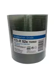 PHILIPS 1000 pk CD-R CD Silver Shiny Top 52X 700MB Blank Disc 10x100pk