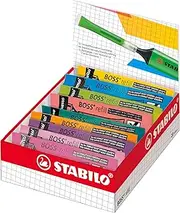 STABILO Highlighter - BOSS ORIGINAL Refills - Pack of 20 - Assorted Colours