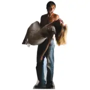 VAMPIRE and Victim CARDBOARD CUTOUT Standup Standee Poster Halloween FREE SHIP