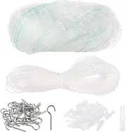 Cat Anti-Fall Fence Net - 10 x 20 Ft Transparent Nylon Pet Safety Net for Balcony/Stairs/Window
