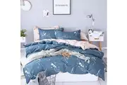 Artistic Floral Quilt/Doona/Duvet Cover Set (Queen Size) M395