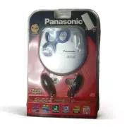 Panasonic Portable CD Player SL-SX280 Blue & Silver W/ Earphones New Vintage