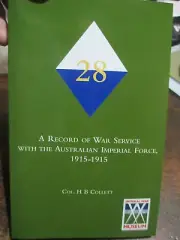 A RECORD 28TH BATTALION AIF WESTERN AUSTRALIAN INFANTRY BOOK