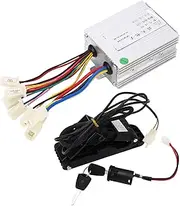 Bike Brushed Motor Controller Kit, 12 V 500 W Scooter Conversion with Foot Gas Pedal for Electric Scooter Tricycles