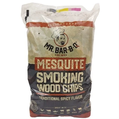 Mr. Bar-B-Q Mesquite Wood Smoker Chips, 100% All Natural Mesquite Wood Smokin...