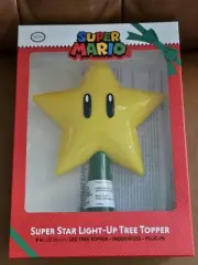 Super Mario Tree Topper Super Star Gen 2 Light Up Plug In 9" Nintendo Christmas