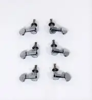 Machine Tuners for Acoustic Steel String Guitars, Die-Cast, All Chromed K-817