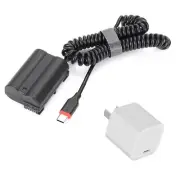 EN-EL15 Dummy Battery AC Power Adapter Kit Continuous Power Supply by Type-C ...