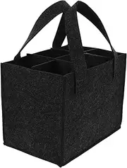 [BIUDECO] Liquor Bottle Tote Pouch Wine Bottle Tote Bag Wine Bag Women Wine Carrier Bag Wine Carrier Tote Travel Tote Bags Small Reusable Wine Tote Bag Insulated Dark Felt