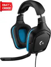 432 Wired Gaming Headset 7.1 Surround DTS Headphone:X Flip-to-Mute Mic PC Leathe