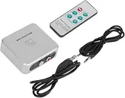 Stereo Surrounding Sound Mp3 Digitizer, 3.5mm Audio Digitizer Recorder Left & Right Channels Music Digitizer, 128Kbps U Disk/Sd Card Music Digitizer Converter, White