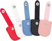 Minkissy Leather Case for Nail Cuticle Scissors 5pcs Manicure Tool Protector Nail Art Nipper Cover