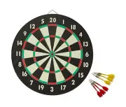 Accudart Starlite Dartboard Quality Bound Paper Game Simply Hang On Any Wall