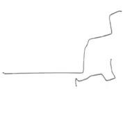 1964 Ford Thunderbird Fuel Line 2 Piece 3/8 Inch Tank-Pump Fuel Set-SGL6401SS (for: Ford)