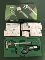 Insize 2 pc Measuring Tool Set Digital Caliper & Digital Outside Micrometer 5022