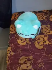 Aurora Tasty Peach Meowchi Teal Cat Plush