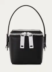 Salvatore Ferragamo Micro Vanity Mini Bag Calfskin Leather Auth Retail $1,150