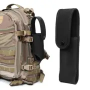 Black Tactical Molle Flashlight Holster Carry Pouch Belt Pack Camping Hunting