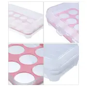 15 Grids Egg Storage Box Egg Carton PP Case Egg Box Tray with Lid Drawer