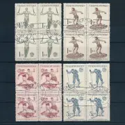 1951 CHECOSLOVAQUIA—SOKOL, DEPORTE 584/587—SERIE COMPLETA EN BLOQUE 466/469 CTO
