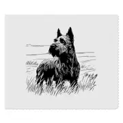 2 x 'Scottish Terrier' Microfibre Lens / Glasses Cleaning Cloths (LC00023957)