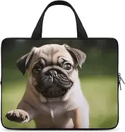 Laptop Case Sleeve Shockproof Computer Carrying Bag Pug Puppies Notebook Case Cover Laptop Bag Water Resistant Computer Cases Tablet Briefcase for Travel Business 12 Inch