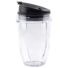 18 oz Cup, Sip & Seal Lid 427KKU450 408KKU641 for Nutri Ninja BL480 BL640 CT680