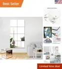 12x12” Frameless Acrylic Mirrors - Set of 4 for Home Decor and Space Enhancement