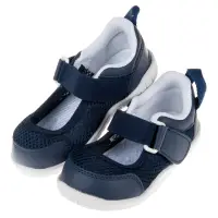 在飛比找momo購物網優惠-【日本IFME】透氣網布深藍色兒童機能室內鞋(P9X811B