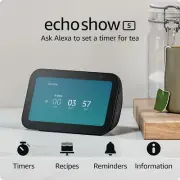 Echo Show 5 (3Rd Gen, 2023 Release) | Smart Display with 2X the Bass and Clearer