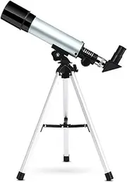 Telescope for Kids Beginners Adults,360mm Focal Length 90X MagnificationScope Refractor Telescopes,with Adjustable Tripod,