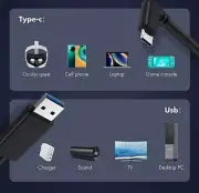 Link Cable for Oculus/Meta Quest 2 VR Accessories, USB A to Type-C KIWI design