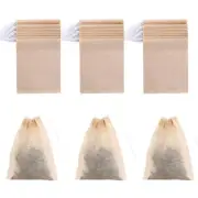 400 Pack Disposable Drawstring Tea Filter Bags Safe & Natural Unbleached Pape...